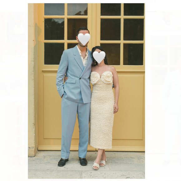 MARA HOFFMAN | White Mina Strapless Midi | Small/Medium - Picture 8 of 9